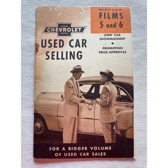 Vintage Chevrolet Used Car Selling Films Booklet - Picture 1 of 9